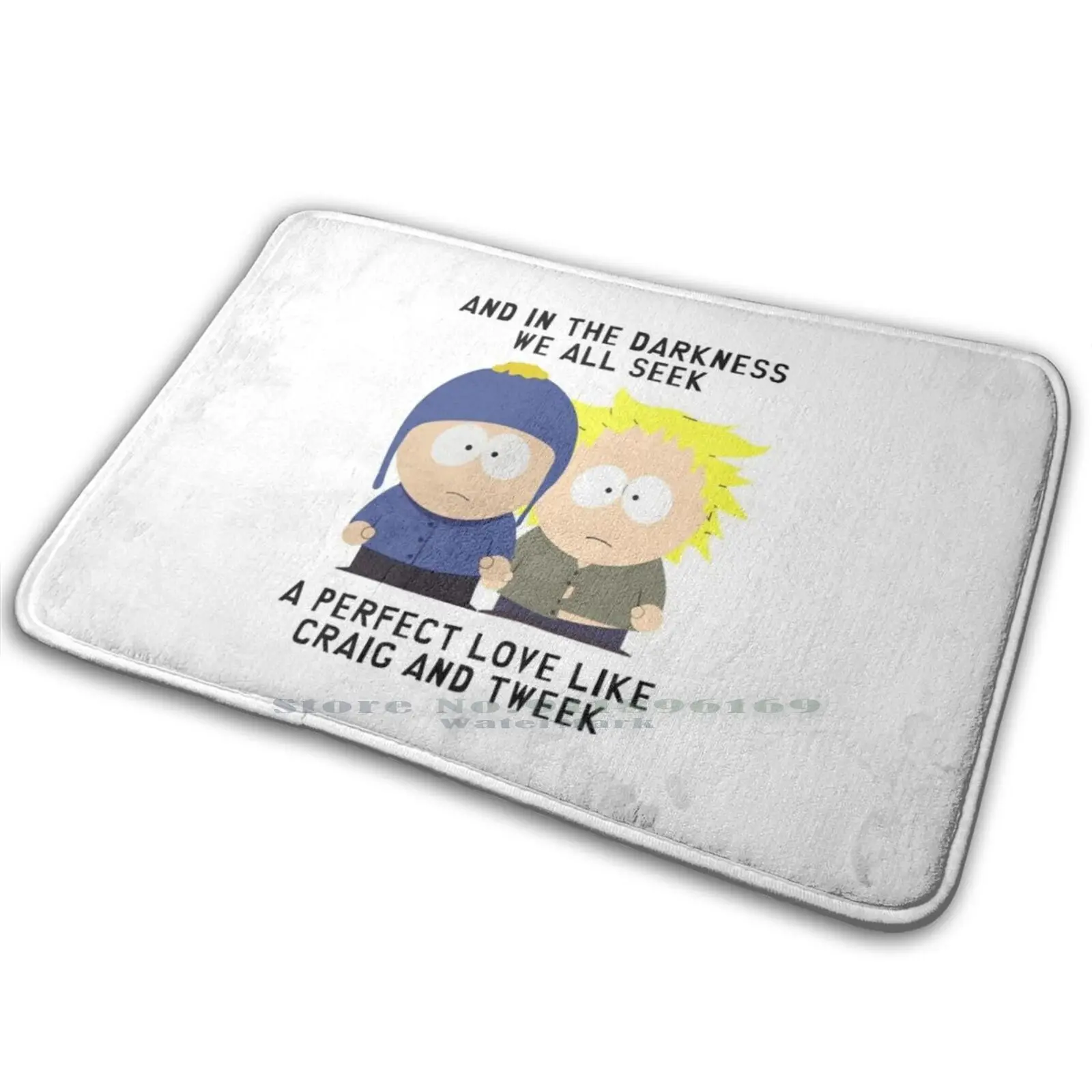 A Perfect Love! Mat Rug Carpet Anti - Slip Bedroom Entrance Door Mat Craig Tweek Darkness Sees It Cartman Kenny Stan Kyle Shippi