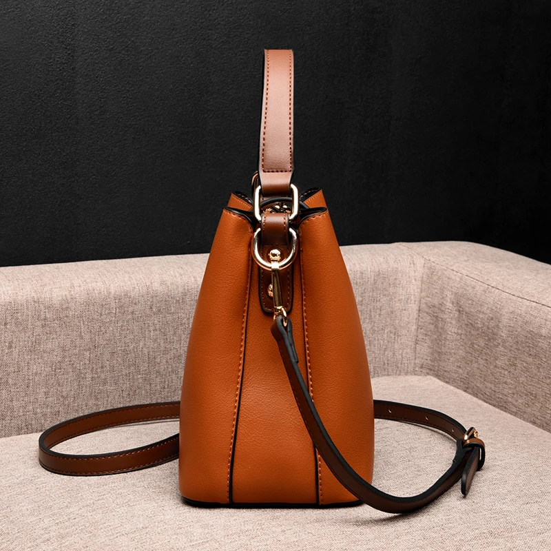 Women Fashion Genuine Leather Bags Luxury Large Capacity Messenger Shoulder Totes Ladies High Quality Crossbody Handbags