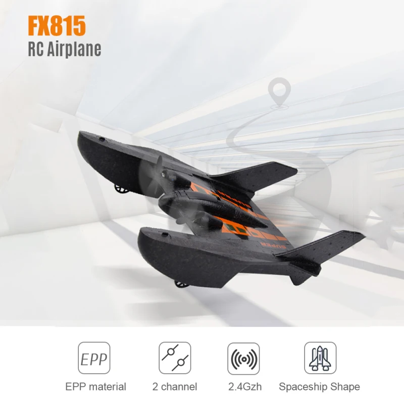 Remote Control Airplane Take-off On Water Spaceship Shape High Toughess Anti-Crash EPP Light Weight Material Electric RC Plane