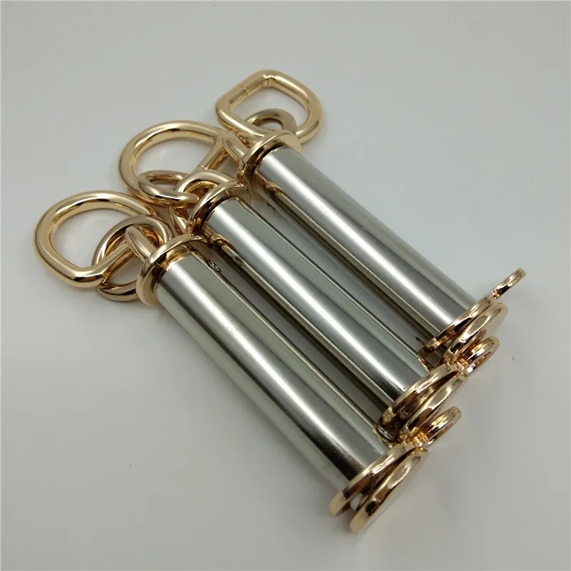 (6 PCS/lot) metal plating processing leather handbag aglet link buckle decorative accessories