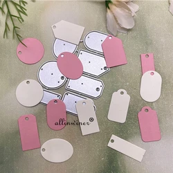 Various shapes of tags Metal Cutting Dies Stencils Die Cut for DIY Scrapbooking Album Paper Card Embossing