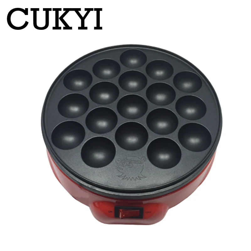 Electric Octopus Ball Maker 18 Holes Quail Egg Non-stick Baking Tray Chibi Maruko Machine Takoyaki DIY Burning Plate BBQ Grill