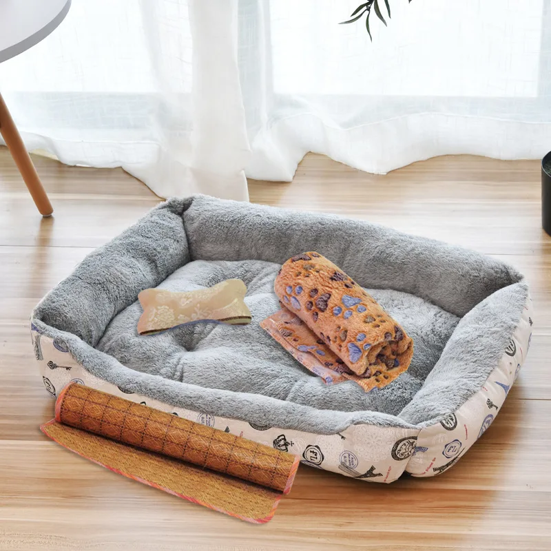 Pet Dog Bed Puppy Cushion Kennel For Cat Puppy Plus Size Soft Nest Dog Baskets For Small Large Dog Soft Sofa Animals Pad