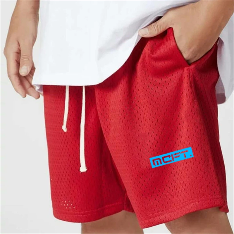 Mesh Brand Workout Casual Shorts Gym Fashion Breathable Fitness Mens Bodybuilding Comfortable Quick-drying  Sports