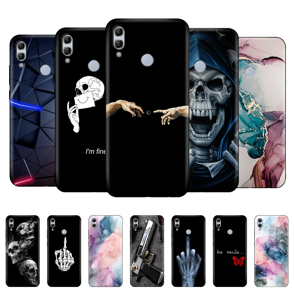 For huawei honor 10 lite case 6.21 inch Back Phone Cover For honor 10 lite Silicon soft Coque honor10 lite Bumper black tpu case