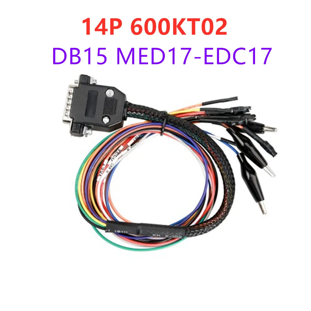 DB15 14P 600KT02 MED17-EDC17 Adapter GPT Cable Read Write MED17-EDC17 ECU for KT-AG/Bench/Flash Programmer