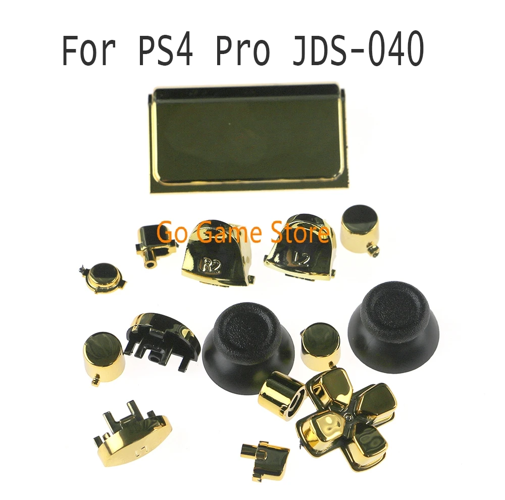 1set for PS4 Pro Controller CUH-ZCT2 JDM-040 JDS 040 R2 L2 R1 L1 Trigger Button chrome Full Butons