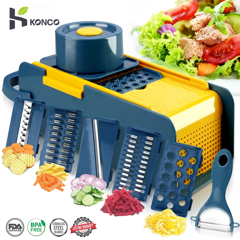 

Vegetable Cutter Multifunctional Vegetable Fruit Slicer,Kitchen Gadgets,Potato Peeler Carrot Grater Choppers Kitchen Accessories