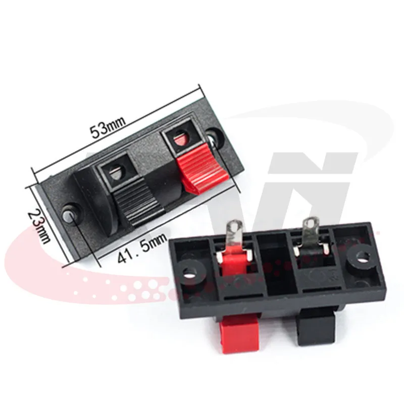 2 unids/lote Terminal de conector 2P 4P 6P 8P 12P Push In Jack carga de resorte terminales de altavoz de Audio Clips de placa de pruebas