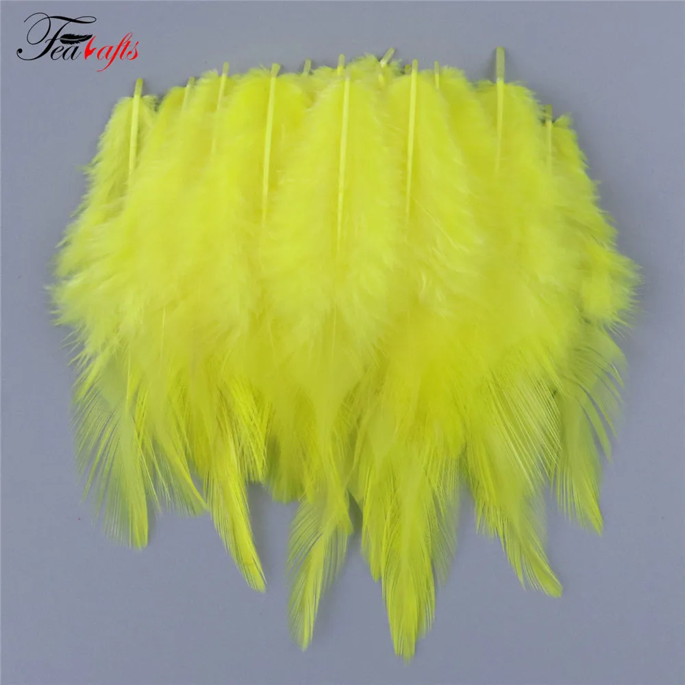 100pcs Rooster Feather Plume For Jewelry Making Pink Fly Tying Plumas Wedding Dress Decorative Dream Catcher Feathers DIY Crafts