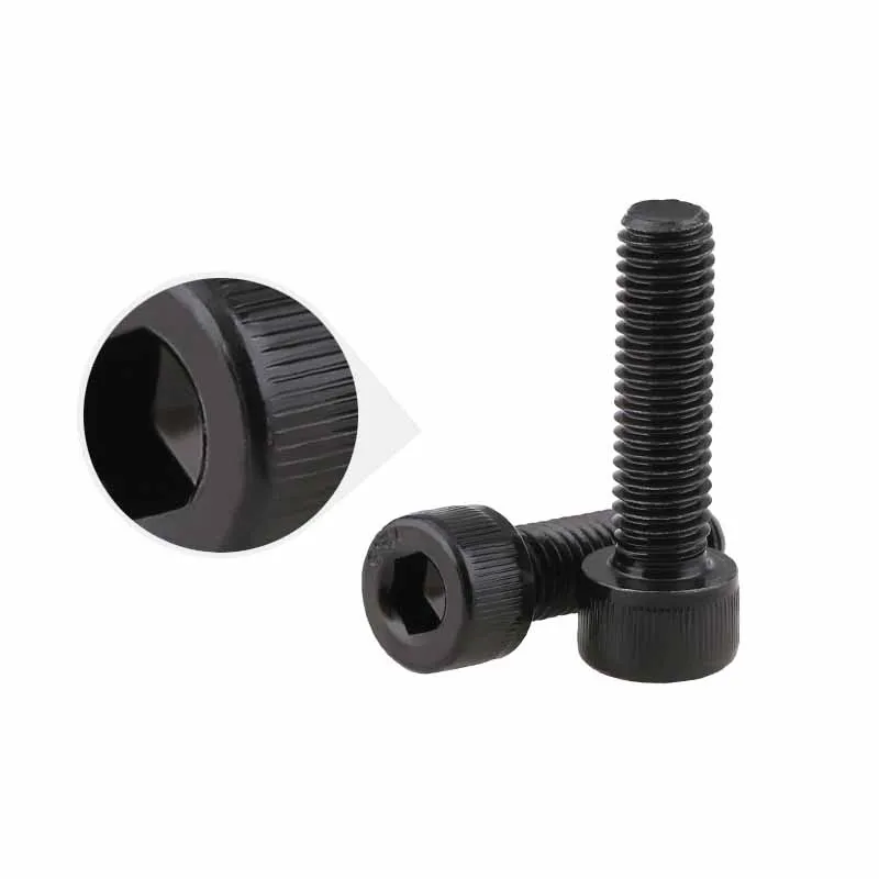 M1.4 M1.6 M2 M2.5 M3 12.9 Grade Carbon Steel Hex Hexagon Socket Head Screws Black Allen Bolts Cup Head Screw DIN912