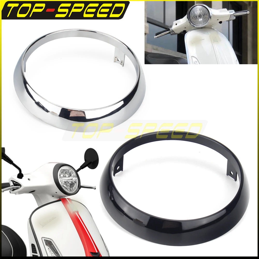 4 Colors Motorcycle Headlight Cover Guard Round Headlamp Blocking Edge Protector Frame For Primavera 125cc 150cc 2takt 4T 2V 4V 