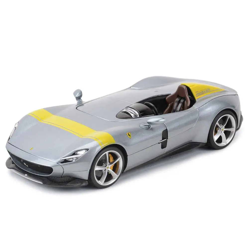 Bburago-coche deportivo Ferrari Monza SP1, vehículo fundido a presión estático, modelo coleccionable, juguetes de coche, 1:18