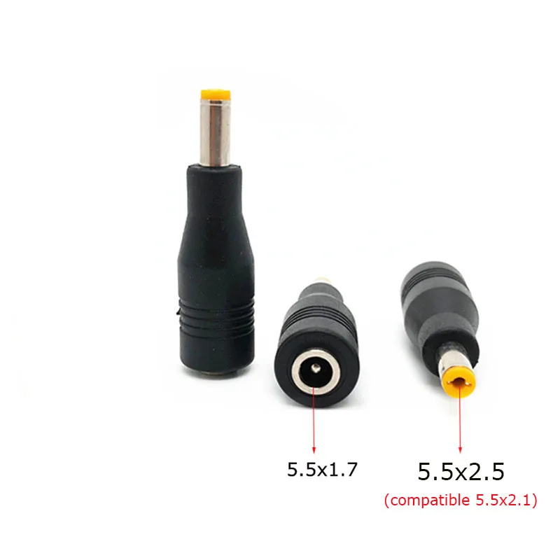 1pcs 5.5x1.7/5.5*1.7mm Female Jack to 5.5x2.5 (Compatible 5.5x2