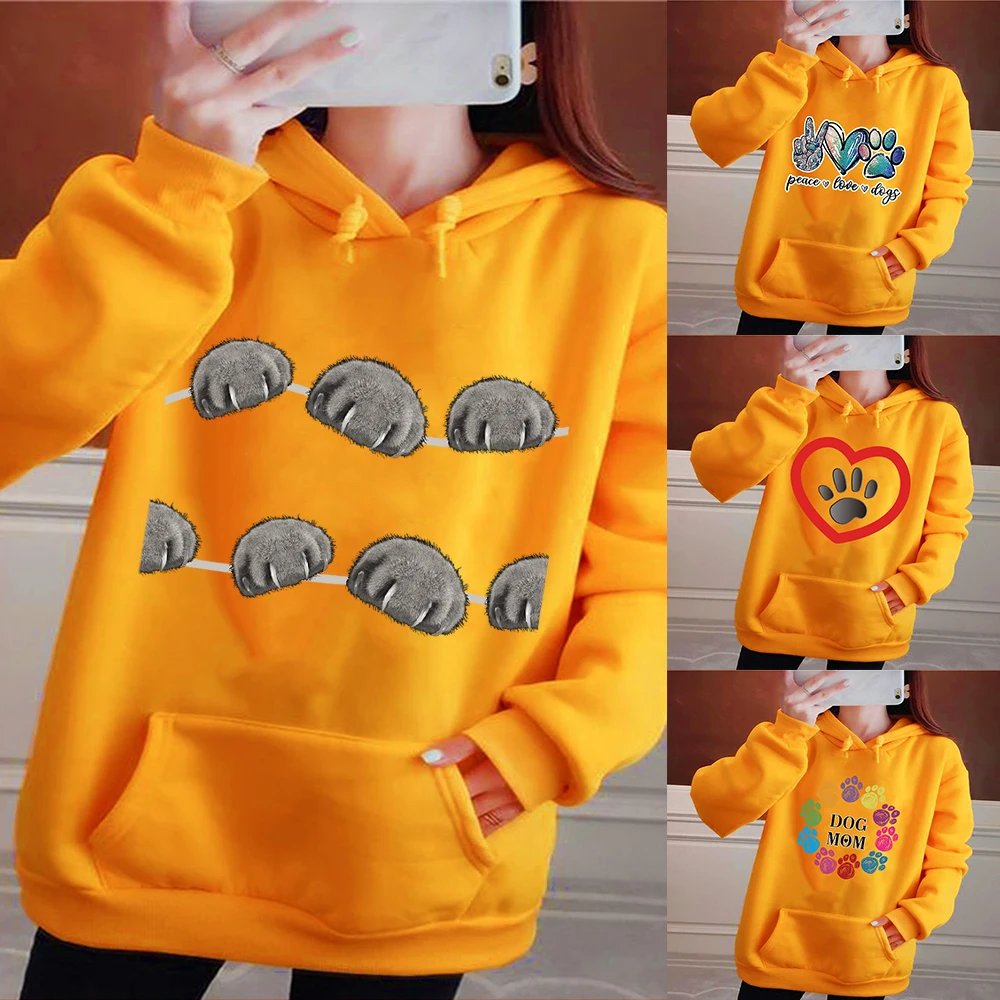 

Womens Harajuku Sportswear Pullover New Style Polyester Cotton Hoodie Couple Hoodie Women Sweater Fall Winter Wear