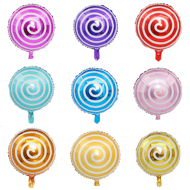 

Colorful Windmill Lollipop Aluminum Film Balloon Children's Birthday Gift Decoration Food Festival Atmosphere Layout Mall Gifts