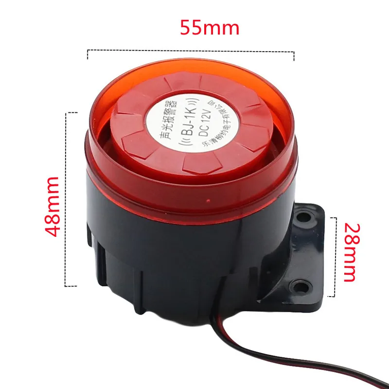 

Buzzer BJ-1K 12/24V 220V high-decibel sound and light alarm