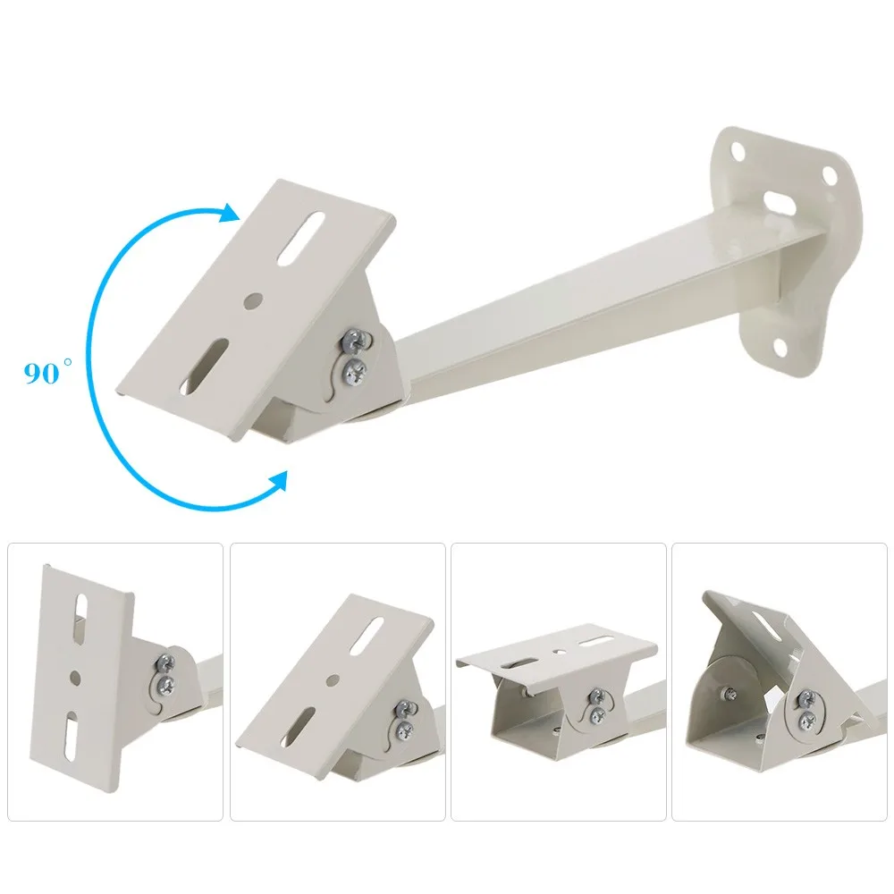 Metal Surveillance CCTV Camera Bracket Wall Ceiling Mount Indoor Outdoor Camera Support Stand Holder with Adjustable Angles
