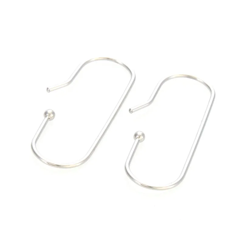 Miasol Special Shape Gold/Rhodium Plating Stainless steel Earring Hook Hoops Post Base For DIY Earring Making Jewelry Findings