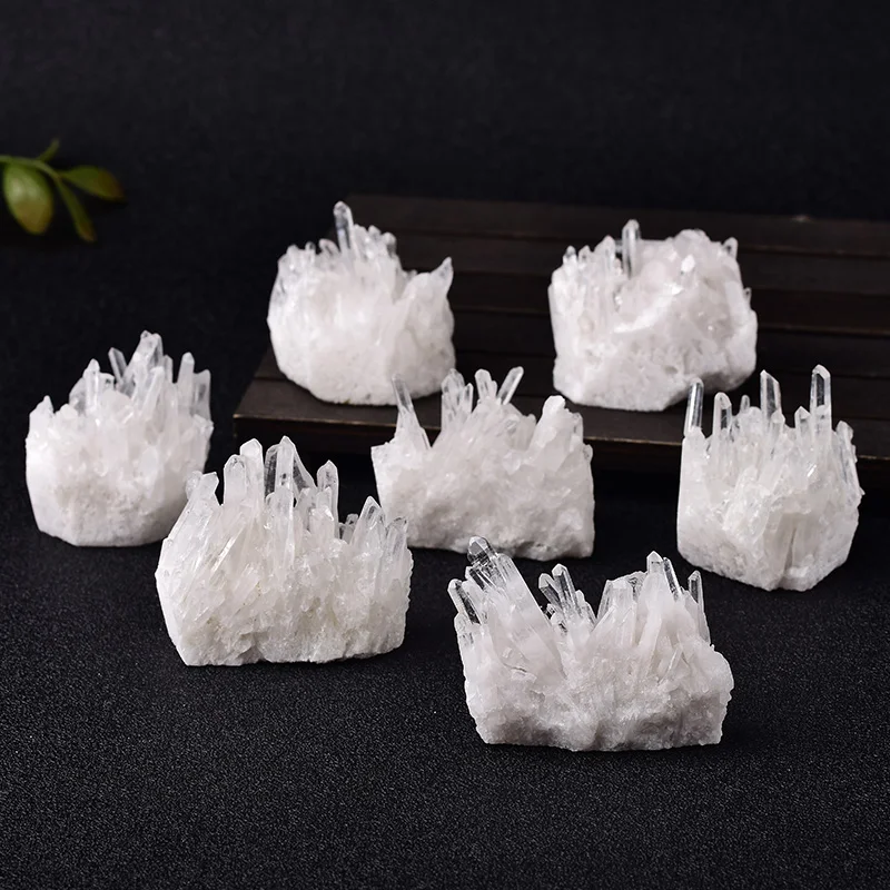 1PC Natural Raw Quartz White Clear Crystal Cluster Healing Stones Crystal Point Specimen Home Decoration Raw Crystals Minerales