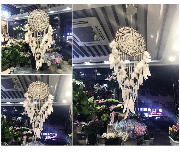 Big Dream Catcher Hanging/Light Decoration nordic Decoration Home Girls Room/Nursery/Kids Decor dreamcatcher Children Room New 5