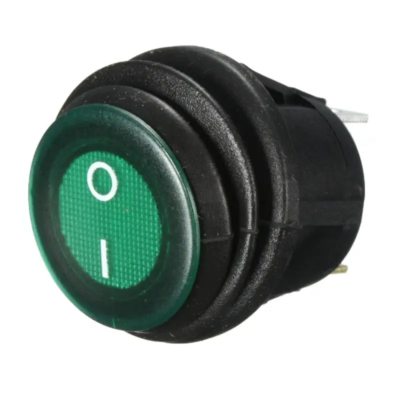 KAN-B2-25P 24V 12V 12A Waterproof Round On/Off Rocker Switch