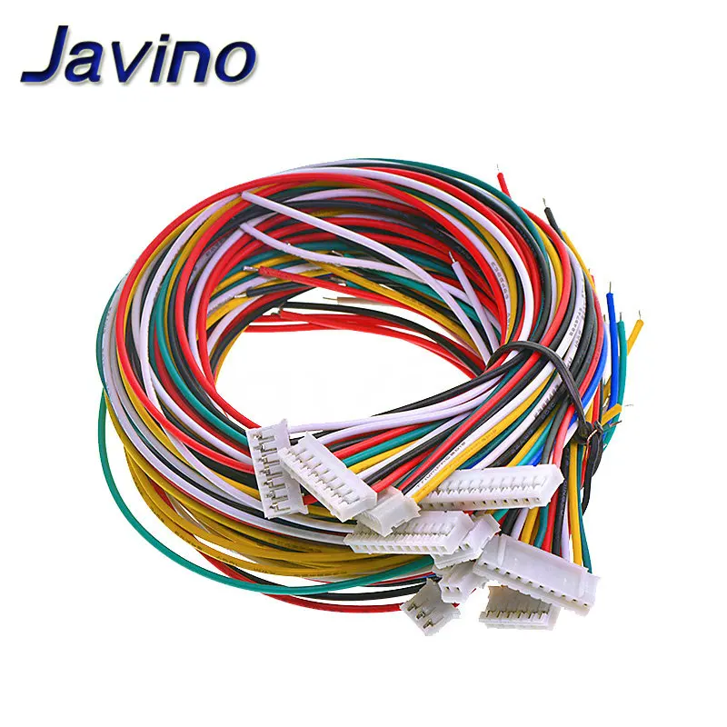 10Sets Micro Mini JST 2.0 PH Connector Male Female 2/3/4/5/6/7/8/9/10-Pin Plug With Wires Cables Socket 300MM 26AWG