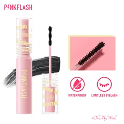 PINKFLASH New 4D Silky Oily Mascara Natural Volume Waterproof Lash Extensions Makeup Long-lasting Black Mascara Eye Cosmetics