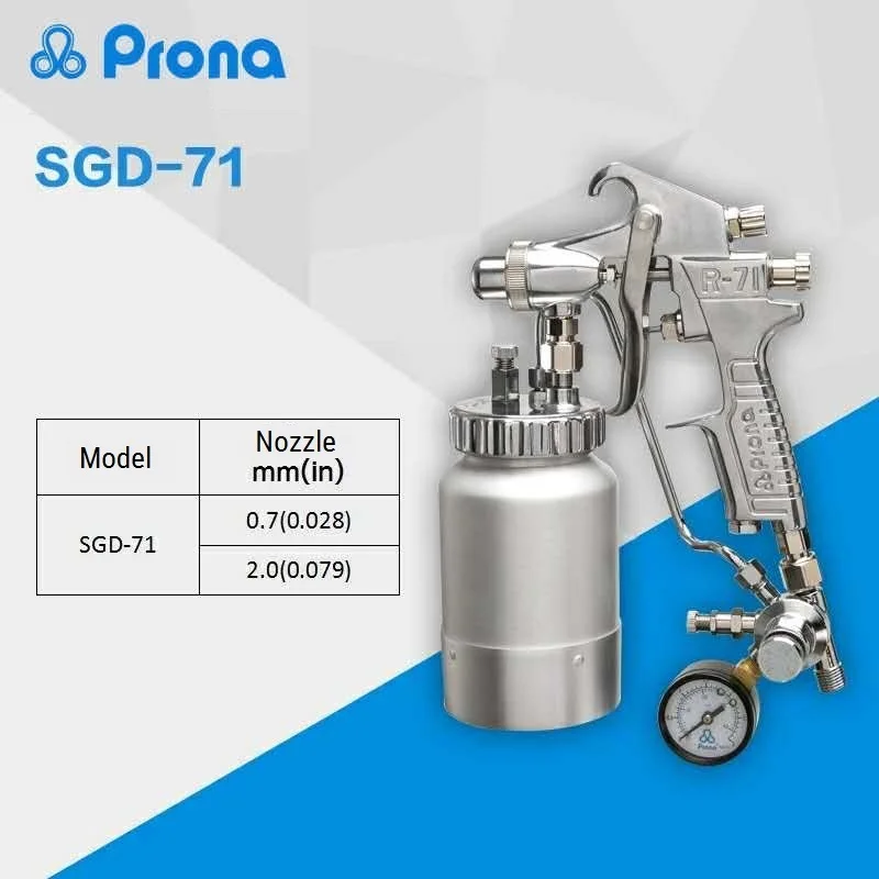 Prona SGD-71 Professional Dishevel Spray Gun Muticolor Painting Pistol Pneumatic Tools Decoration Paint Spray Guns SGD-R71