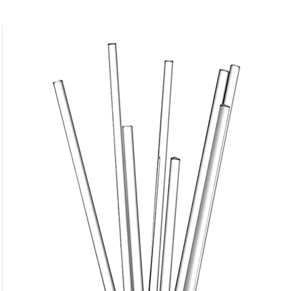 Glass stirring rod D8.0mm Drainage rod Deflector chemical experiment High temperature resistance Corrosion resistance