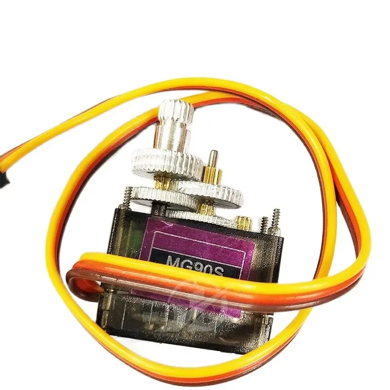 Engranaje de Metal MG90S engranaje de dirección dientes de cobre (tamaño 9g) 14g engranaje de dirección de inclinación SG90 versión mejorada