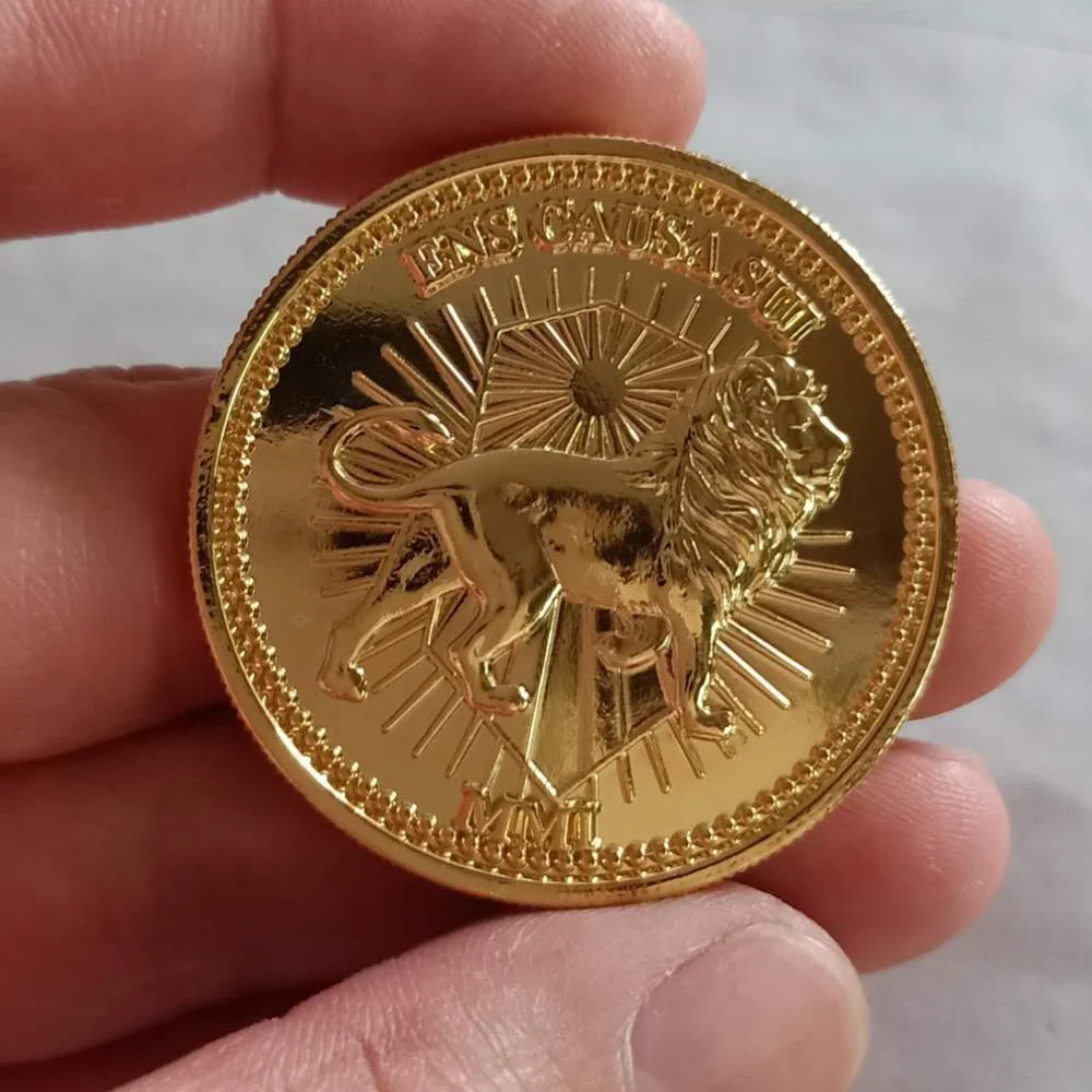 Movie John Wick Continental Hotel Gold Coin Replica Cosplay Props Accessories