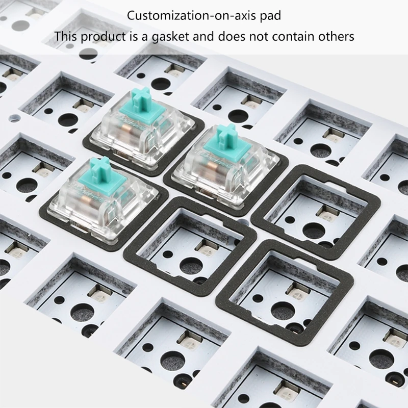 Poron-almohadilla IXPE EVA para interruptor de teclado mecánico intercambiable en caliente, Kits de teclado DIY con reducción de ruido, almohadillas