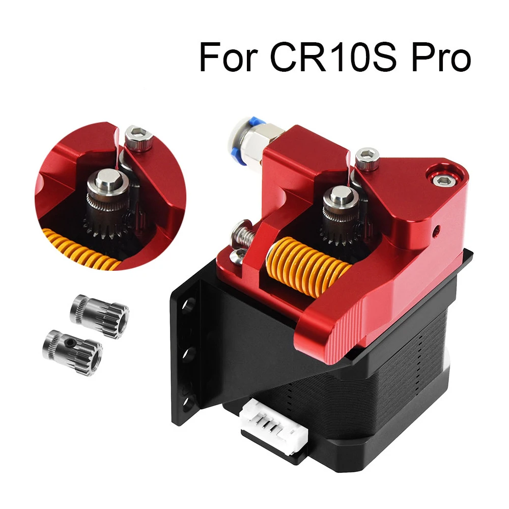 

CR10 Upgrade Dual Gear MK8 Extruder Kit Direct Aluminum Extruder for CR10S PRO RepRap Prusa i3 Drive Feed Double Pulley Extruder