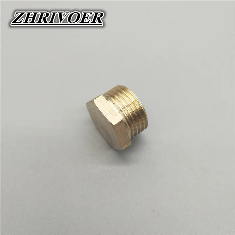 1/8 "1/4" 3/8 "1/2" 1 "bspおねじ真ちゅうパイプ外部六角ヘッド真ちゅうエンドキャッププラグフィッティングカプラーコネクタアダプター銅