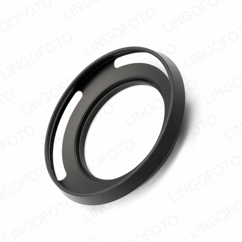 Metal Vented Lens Hood Lens Shade thin wide angle Screw in Universal 49/52/55/58/62/67/72/77 mm support filter cap