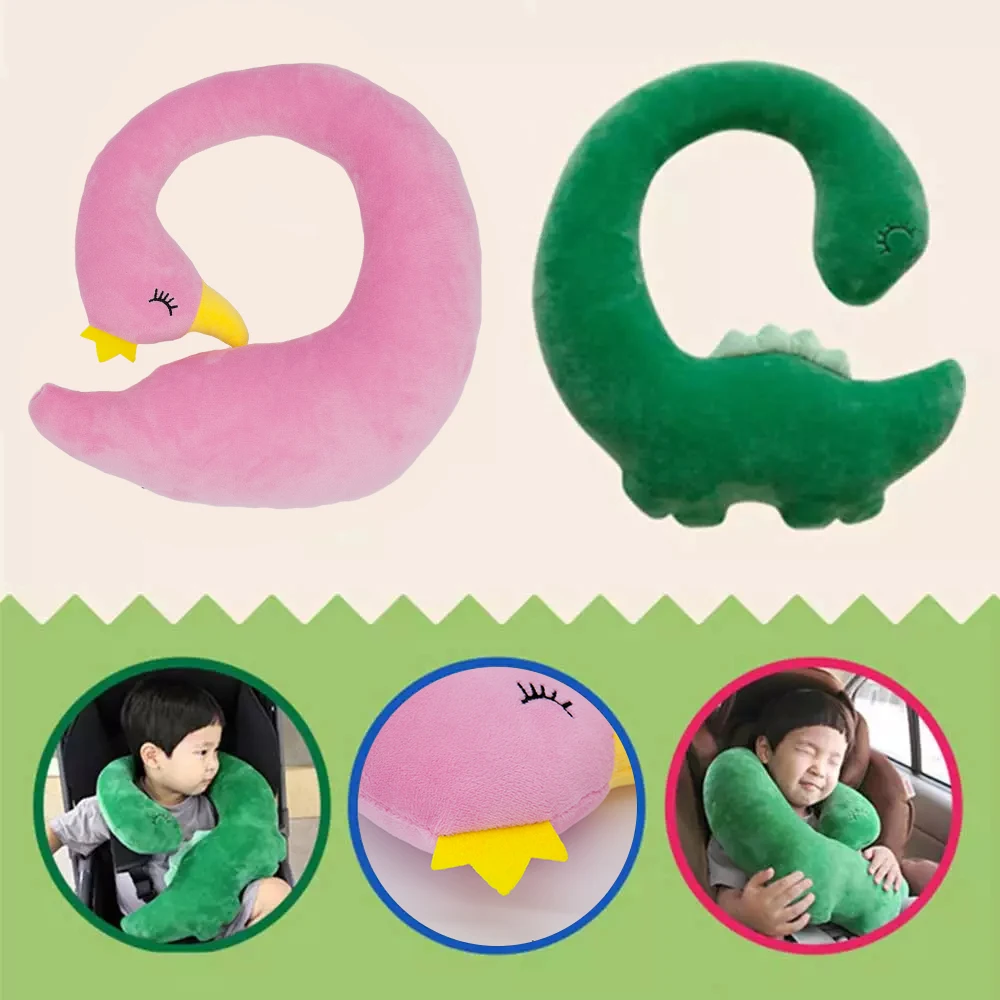 Almohada viaje unicornio para niños con soporte cuello - imagen 2