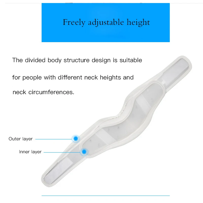 Neck Cervical Traction Device with Chin Support Collar  Brace Support Hard Plastic for Headache Neck Pain Hight Adjustable