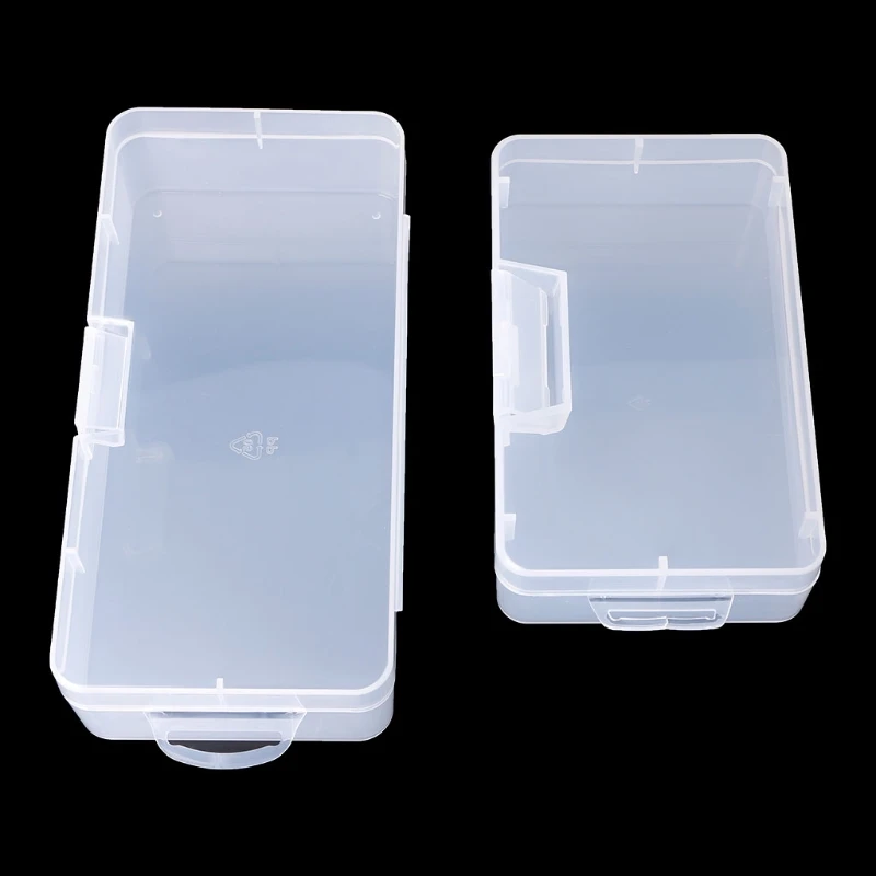 Rectangular Plastic Clear Storage Box Jewelry Parts Container Case 17.9*8.4*4.1CM/14*8.4*3.5CM