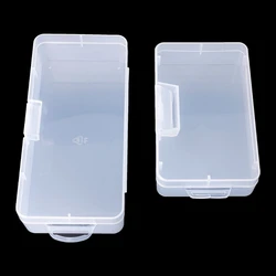 Caja almacenamiento Rectangular plástico transparente, contenedor piezas joyería, organizador, 17,9x8,4x4,1 14x8 4x3 5