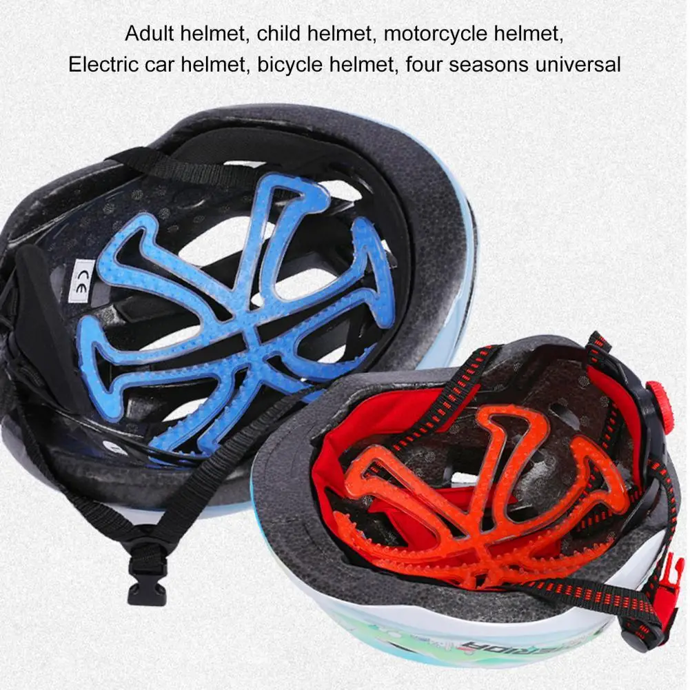 

Helmet Padding Soft Helmet Lining TPE Silicone Breathable Useful Shock Absorption Helmet Inner Padding