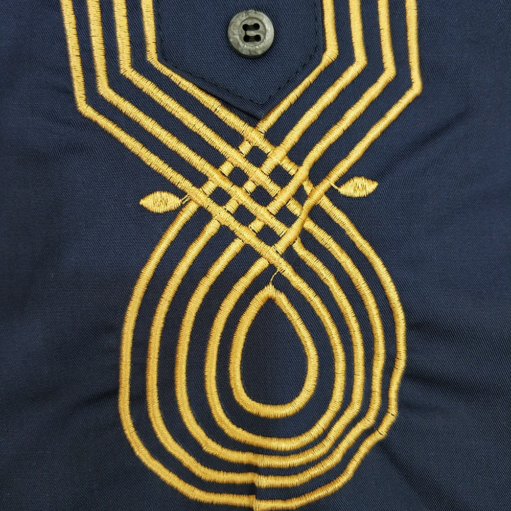 2019 Africa Shirt for Male Summer Wearing Men Dashiki Bazin Embroidery Tops African Clothes