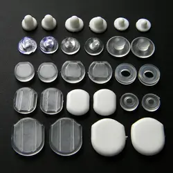 100Pcs Earring Pads Support Stabilizer Silicone Comfort Earring Cushion for All Sizes Clips on Earrings Jewelry Findings