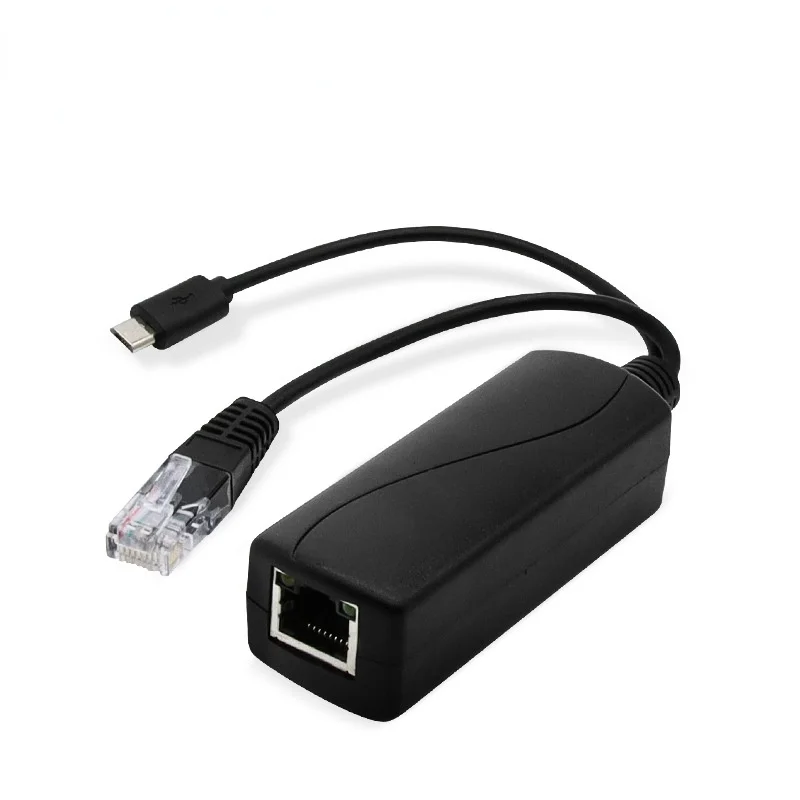 MicroUSB POE Cable Passive Power Over Ethernet Adapter Cable POE Splitter RJ45 Injector Power Supply Module 48v For IP Camea