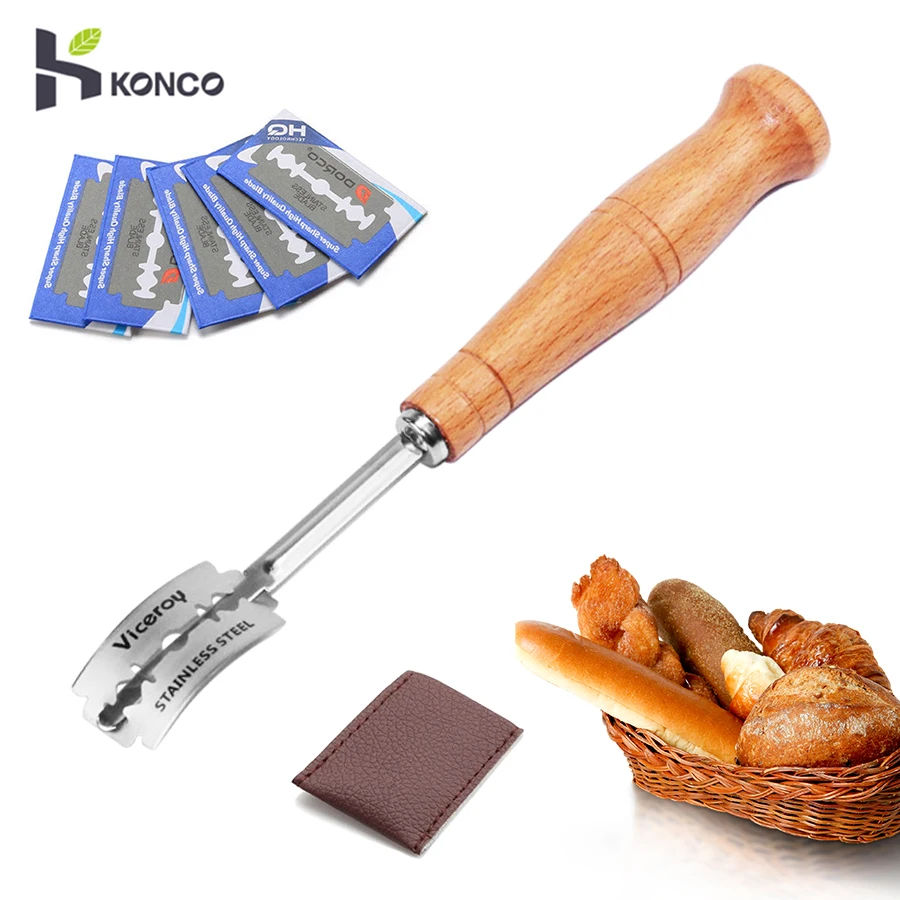 

Bread Cutters Bread Tool Blade Slashing Tool With 5PCS Replacement Blades For Western Baguette French Toast Cutter