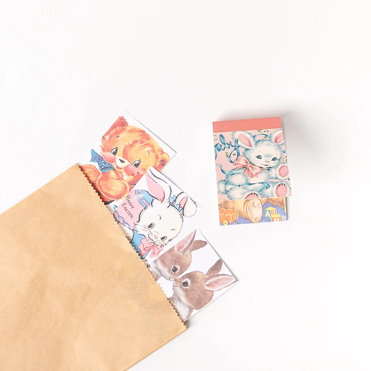 100pcs/lot Memo Pads Sticky Notes Showa cute rabbit Paper diary Scrapbooking Stickers Office School stationery Notepad