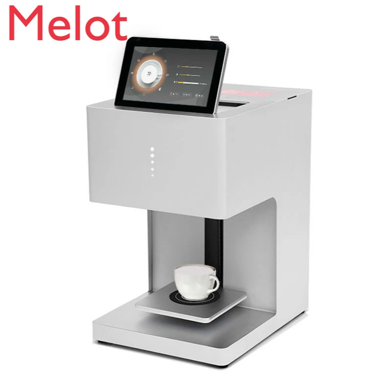 Modern High-End Coffee Shop Household Flower Pulling Machine Milk Tea Milk-in-Water Beer Foam 3D Food Embossing Printer