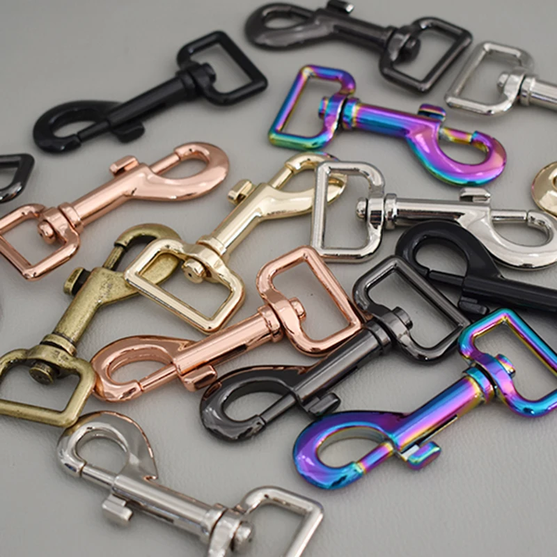 

50 pcs metal buckles for bag cat dog leash25mm lobster clasps swivel snap hooks for backpacks keychain diy accessories