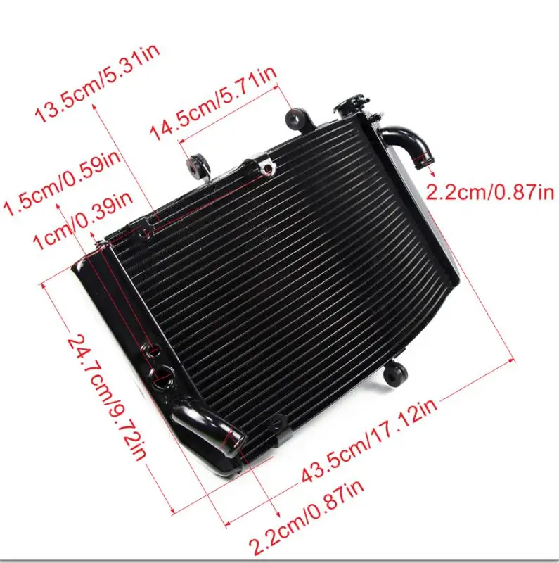 Motorcycle Aluminium Radiator Water Tank Cooler Cooling For Honda CBR600 F4I CBR 600 1999 2000 2001 2002 2003-2016 F4 1999-2016