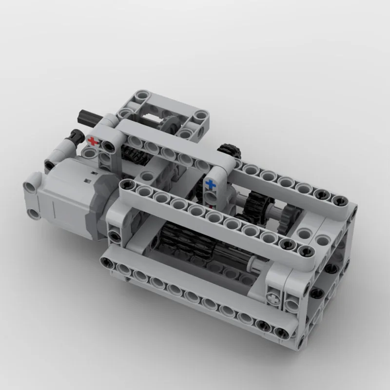 Décennie s de construction de modèle de boîte de vitesses automatique technique, briques MOC avec fonction d'alimentation, ensemble de moteur L, jouets éducatifs de bricolage, 3 vitesses